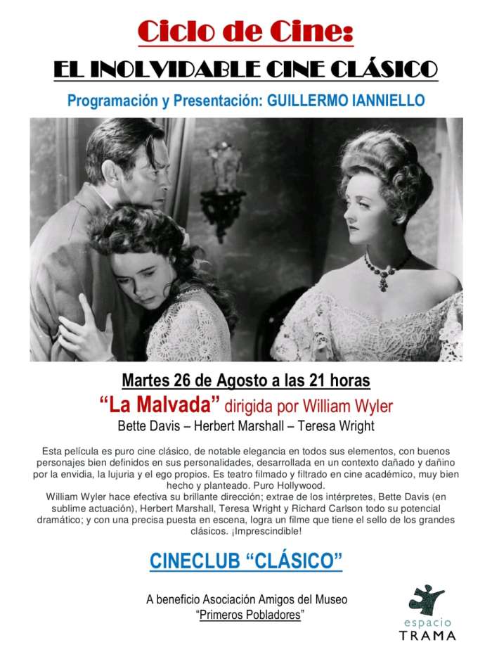 LA MALVADA Cine Club Cl�sico