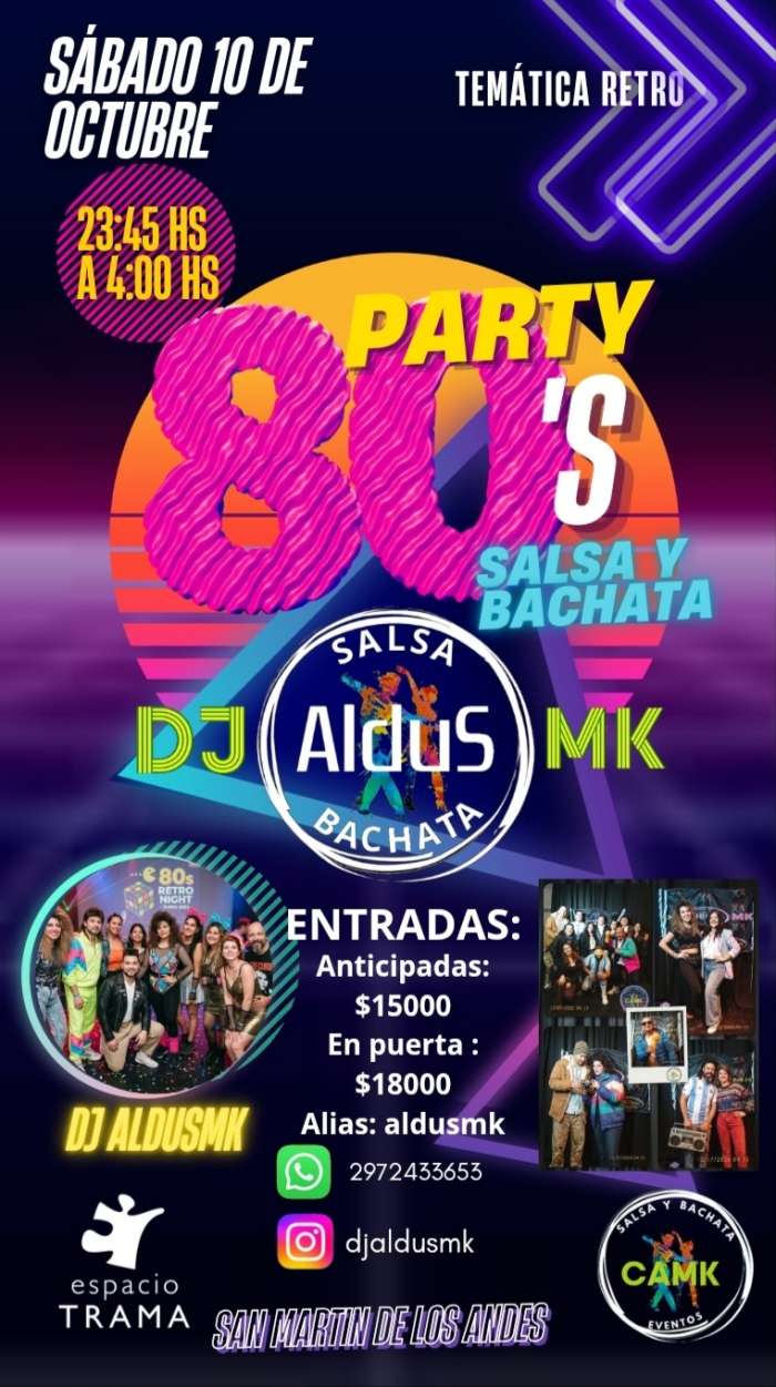 Fiesta Retro 80s Salsa y Bachata